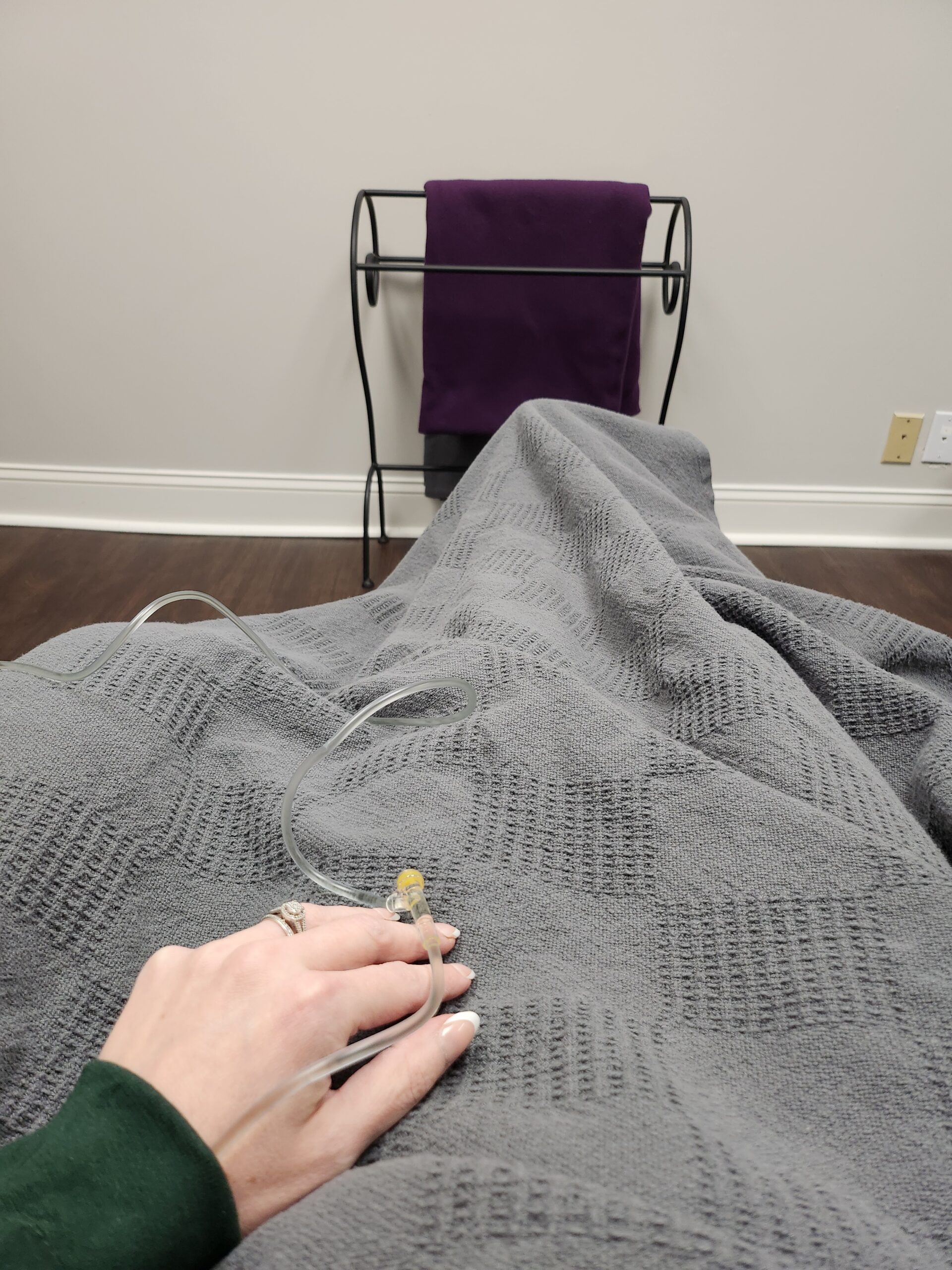 Receiving IV hydration while living with POTS