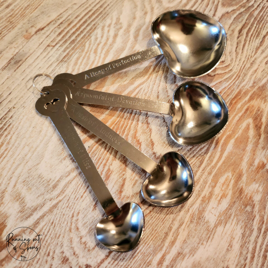 Spoonie life spoons representing the spoon theory